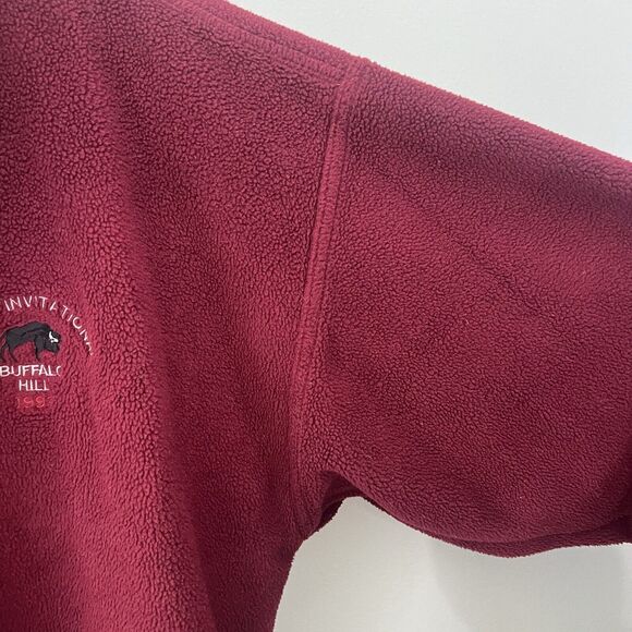 Sun Mountain Sports Women’s Vintage Golfleece Buffalo Hill 1993 Sz‎ Large Maroon - Picture 6 of 15